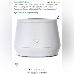 Lomi Smart Waste Kitchen Composter w/ Extras- New in Box